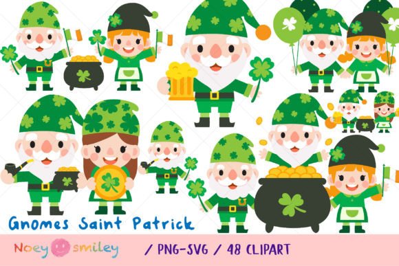 Download Gnomes Saint Patrick's Day Clipart - Saint patrick's Collection