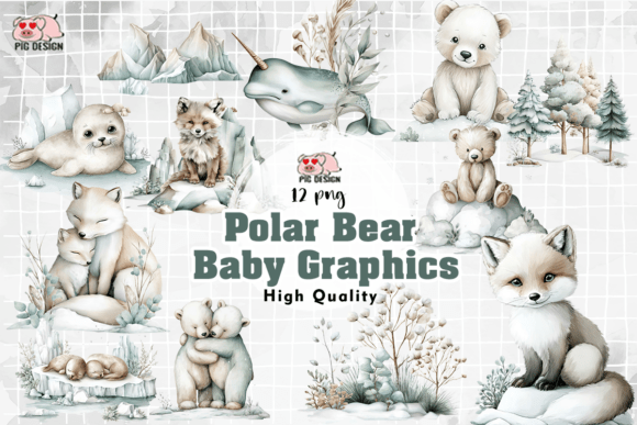 Download Polar Bear Baby Graphics PNG - Graphic Collection