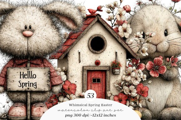 Download Whimsical Spring Easter Bundle - Easter bundle Collection