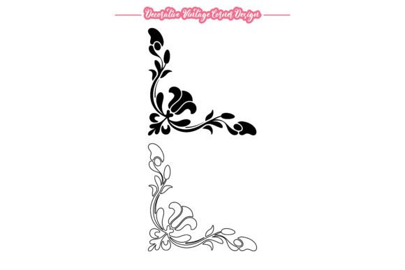 Download Vintage Corner Flourish Graphic Vector - Graphic Collection