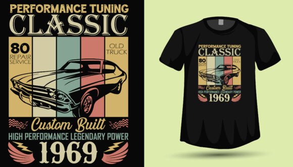 Download Vintage Car Tshirt Design Graphics - Graphic Collection