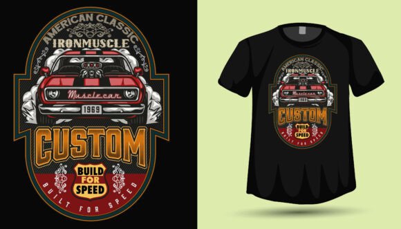 Download Vintage Car Tshirt Design Graphics - Graphic Collection