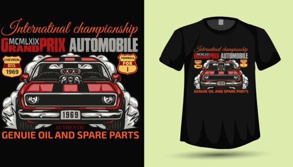 Download Vintage Car Tshirt Design Graphics - Graphic Collection