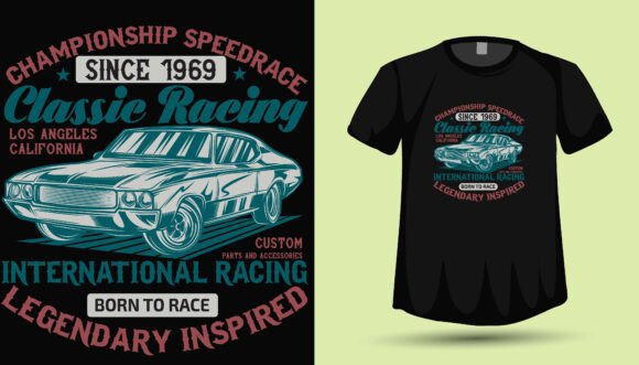 Download Vintage Car Tshirt Design Graphics - Graphic Collection